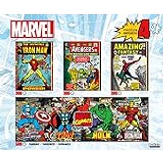 Buffalo Games - 4 i 1 Marvel Comics for voksne, der udfordrer puslespil perfekt til spilaftener - Multipack -stykke f?rdigst?rrelse er varieret