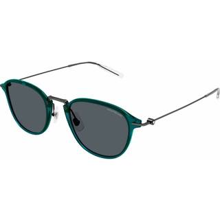 Montblanc MB0155S Asian Fit 007 51 Solbriller Mænd Grøn - Green - 51mm