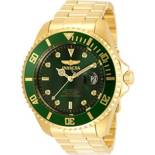 Invicta 35724 Pro Diver Grøn/Gul guldtonet stål Ø47 mm