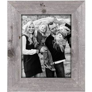 Barnwoodusa | Farmhouse 16x20 Picture Frame | 1 1/2 tommer st?bning | 100% genvundet tr? | Rustik | Naturligt forvitret gr?t