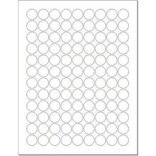 NextDayLabels - Laser/Ink Jet White Etiketter (3/4 """" Runde - 108 pr. Side | 2700 Etiketter)