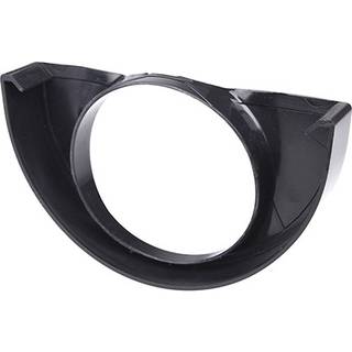 Plastmo endebund med hul, PVC, sort - nr. 10/Ø75 mm