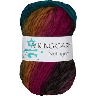 Viking Naturgarn 656 Multi lilla/jade Indhold: 100% Uld Vægt/længde: 50 g = ca. 50 meter Anbefalede pinde: 7.00 mm Strikkefasthed: 10 x 10 cm = 12 m Håndvask, tørres fladt.