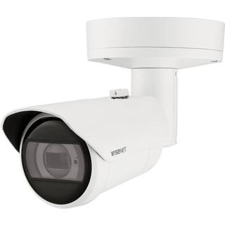 Hanwha Vision Bullet Kamera XNO-C7083R 2,8 - 10,0mm Überwachungskamera mit 4 Megapixel Auflösung. professionelle Kamera für außen - weiß