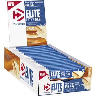DYMATIZE ELITE LAYER BAR 18 x 60 G -White Chocolate Vanilla Caramel