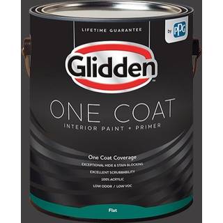 Glidden interiörfärg primer: Black/Black Magic One Coat Flat 1-Gallon