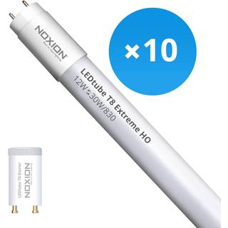 Fordelspakke 10x Noxion LED Lysrør T8 Avant Extreme (EM/Mains) High Output 12W 1370lm - 830 varm hvid | 90cm - erstatter 30W