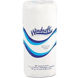 Windsoft 1220-85RL Perforeret papirh?ndkl?de Rul 11x8 4/5 White 85Sheets (1 rulle)