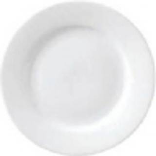 SuperWhite porcelæn tallerken med fane Ø17cm hvid