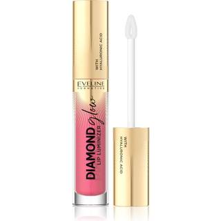Eveline Cosmetics Diamond Glow Glimtende læbeglans med hyaluronsyre Skygge 09 Peach Dream 4.5 ml - 4,5 ml