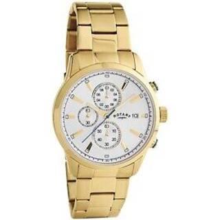 Rotary GB00088/06 Gold Plated Chronograph Bracelet Watch - W13130
