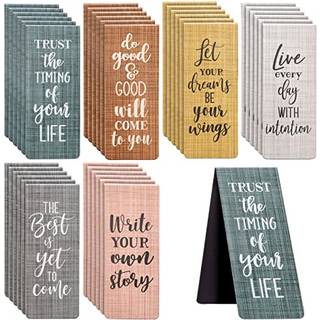 Paper Junkie 36-Pack Inspirerende magnetiske bogm?rker til kvinder med motiverende citater Bulk Magnet-side Klip til Students Teachers Office Rea