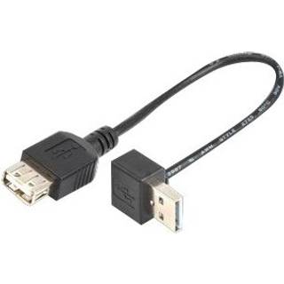Prokord Usb-kabel 0.2m. Usb A Usb A Sort