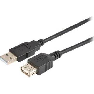 Prokord Usb-kabel 0.2m. Usb A Usb A Sort