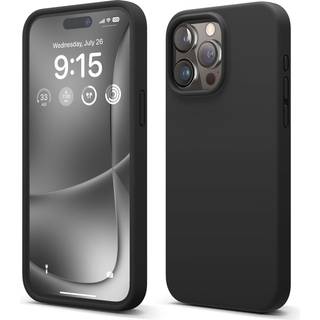 Elago Liquid Silicone Case Kompatibel med iPhone 15 Pro Max Premium Quality Full Body Protection Case [4-lags st?dbestandig struktur] Soft Microf