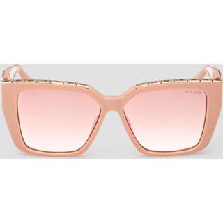 Guess Kvinde GU7915 72U Solbriller Injiceret Rosa Rød Firkantet Normal Skygge