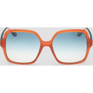 Guess Kvinde GU7921-H 44X Solbriller Injiceret Orange Blå Firkantet Normal Spejl