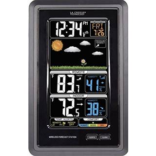 La Crosse Technology Wireless Color Weather Station - Real -Time Backyard Weather Fugtighed Komfort Meter Animerede prognoser Temperaturalarmer L