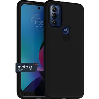 Motorola Moto G Play (2023) Tekstureret beskyttende case- sort- Præcision Fit Shock Absorbling Sages til forbedret telefongrebsstil Drop Protecti
