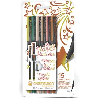 Fineliners 6 Pen Nature Colors Set