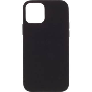 iPhone 12 / 12 Pro Mat Fleksibelt Bagside Cover - Sort