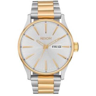 Nixon A3561921-00 Sølvfarvet/Gul guldtonet stål Ø42 mm