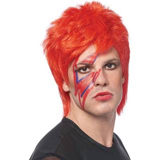 Glam Rocker Perücke neonorange