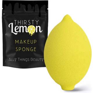 T?rstig citron makeup svamp af allierede ting sk?nhed | Gul citronformet makeup -blender til flydende foundation creme eller pulverblanding - kos