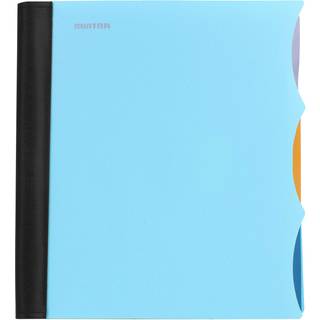 MINTRA OFFICE Holdbar Premium Spiral Notebook ((Teal 3 Emne 8,5in x 11in)) Stof d?kkede spoler NO SNAGS Fjernelige justerbare lommerdelere Lineal