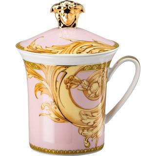 Rosenthal Tea And Coffee - 'Les reves Byzantins' mug with lid in pink Porcelain