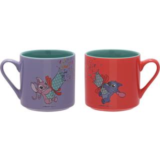 STITCH & ANGEL - Merry Everything - Set of 2 Colored Mugs
