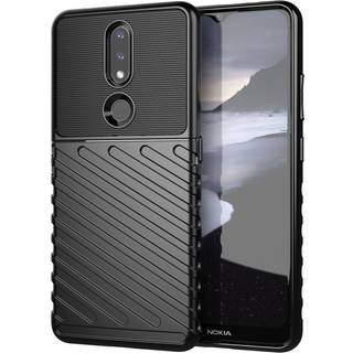 Nokia 2.4 Thunder Series Twill Plastik Cover - Sort