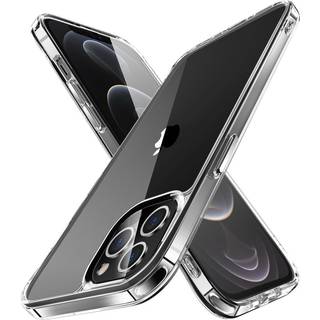 iPhone 12 Pro Max Crystal Clear Hybrid Plastik Bagside Cover - Gennemsigtig