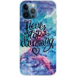 iPhone 14 Pro Fleksibelt Plastik Bagside Cover - "Never Stop Dreaming"
