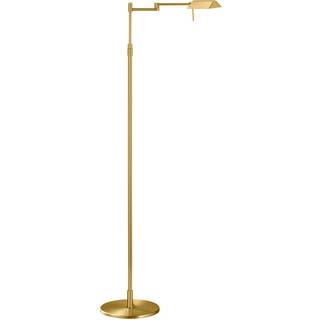 FINN udsøgt LED-gulvlampe mat messing