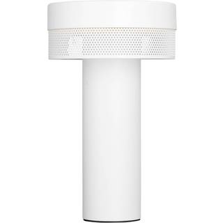 LED-bordlampe Mesh genopladeligt batteri, højde 24 cm, hvid