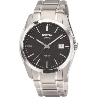 Boccia Titanium 3608-04 - Herre - 43 mm - Analog - Quartz - Mineralglas