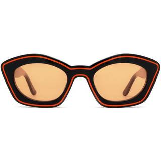 Marni Unisex Kea Island Tangerine Orange KAK Solbriller Acetat Sort Orange Cat Eye Normal