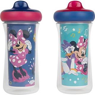 De f?rste ?r Disney Minnie Mouse isolerede sippy kopper - isolerede sm?barnskopper med bidesistente h?rde tud - 9 ounces - 2 t?lling