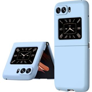 Motorola Razr 2022 Hårdt Plastik Bagside Cover - Lyseblå
