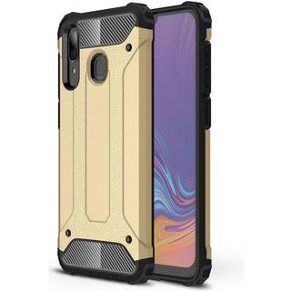 Samsung Galaxy A30 Armor Guard Hårdt Plastik Cover - Guld
