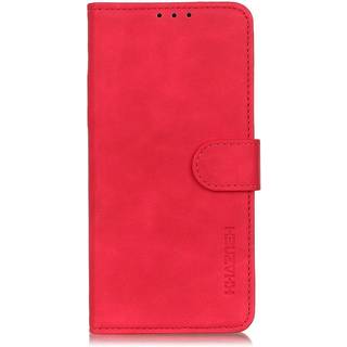 Huawei P Smart (2021) KHAZNEH Retro Læder Cover m. Pung - Rød