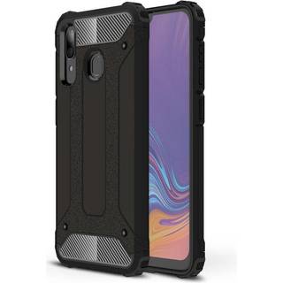 Samsung Galaxy A30 Armor Guard Hårdt Plastik Cover - Sort