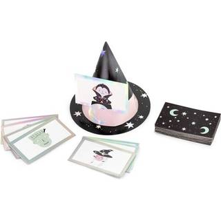 40 stk. Heksehat Gætteleg med Farverige Kort – Magisk sjov til enhver Halloweenfest