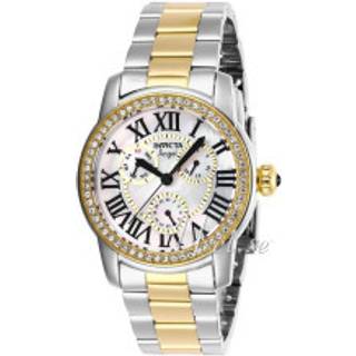 Invicta 28471 Angel Hvid/Gul guldtonet stål Ø38 mm