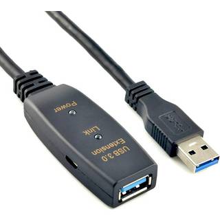 NÖRDIC ACTIVE 15M USB3.1 Udvidelseskabel 5GBPSextension USB A Mand til Kvinde til Xbox, PS5, Oculus, Printer, Scanner, PlayStation, VR