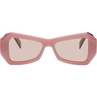 Retrosuperfuture Unisex 8BU Tempio Candy Solbriller Acetat Rosa Rosa Geometrisk Normal