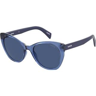 Levi&#39;s LV 1015/S PJP/KU 55 Solbriller Kvinder Blue - Transparent Blue - 55mm