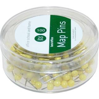 Kortnåle 100 stk 20 mm Gul - 747000