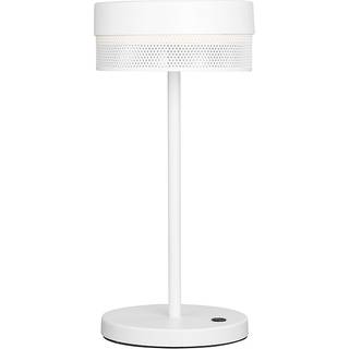LED-bordlampe Mesh genopladeligt batteri, højde 30 cm, hvid